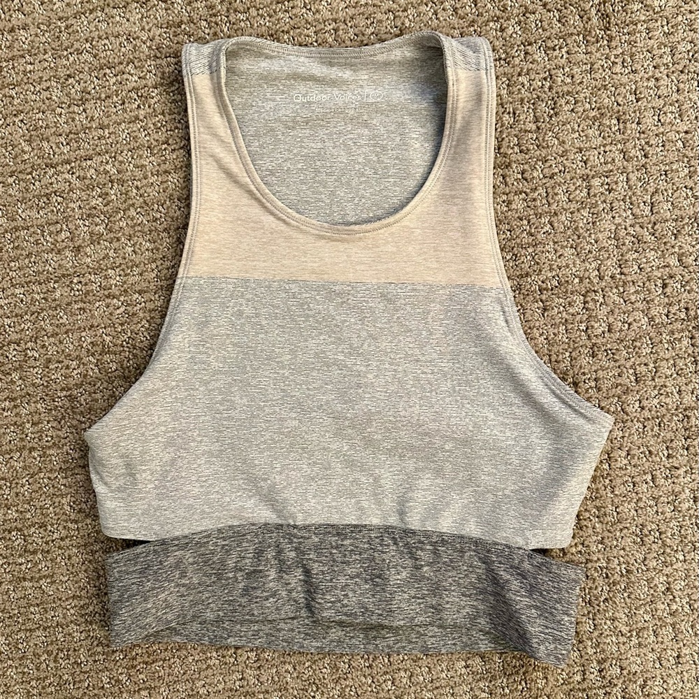 Outdoor Voices Slashback Crop Top Sports Bra, sz M